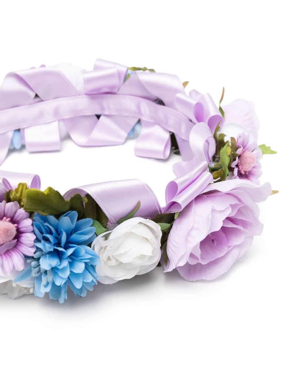 Colorichiari floral-appliqué hair band - Purple