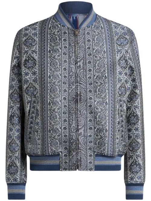 Veste bomber à fleurs en jacquard - ETRO - Modalova