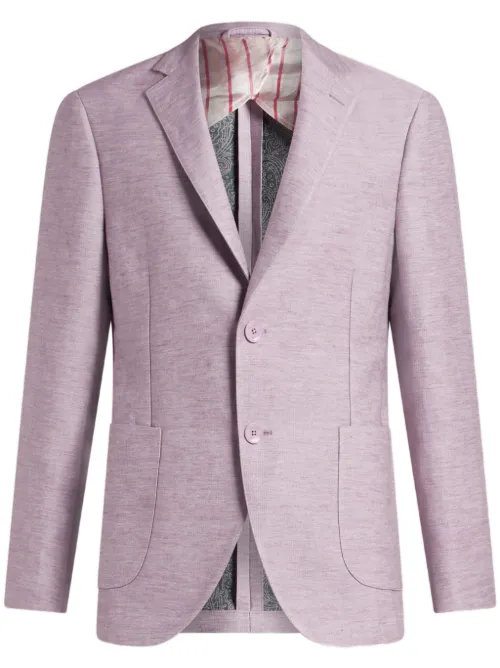 ETRO blazer en lin - Violet - ETRO - Modalova