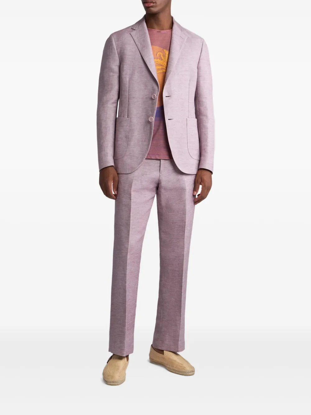 ETRO Linnen blazer - Paars