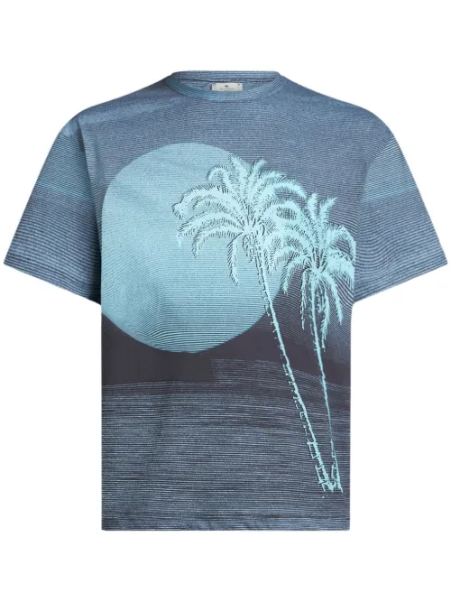 T-shirt à imprimé graphique - ETRO - Modalova