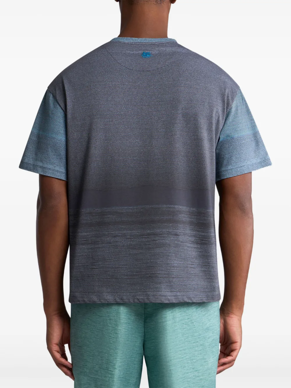 ETRO T-shirt met print Blauw