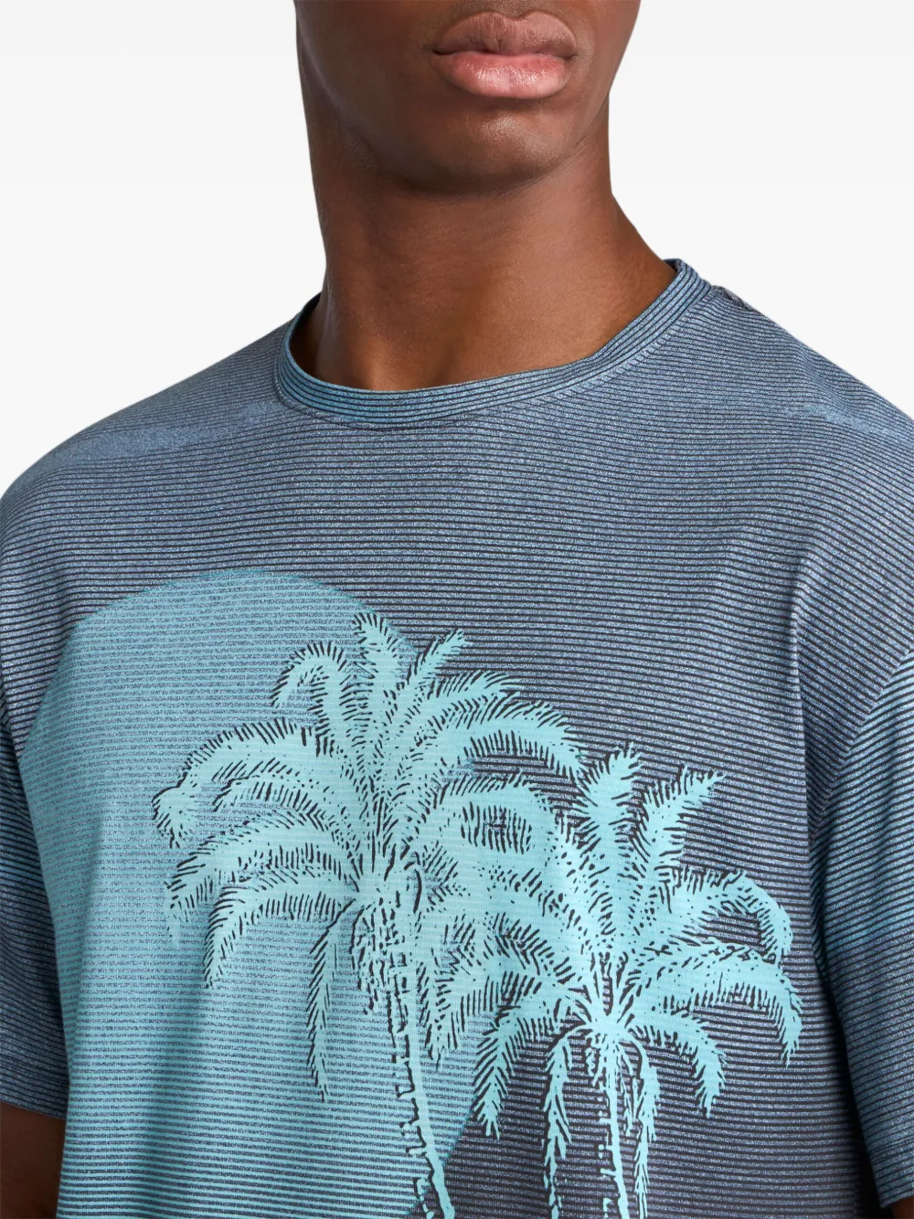 ETRO T-shirt met print Blauw