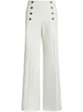 ETRO buttoned palazzo pants - White