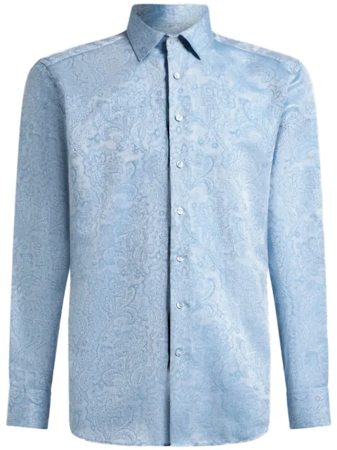 ETRO floral-jacquard shirt 