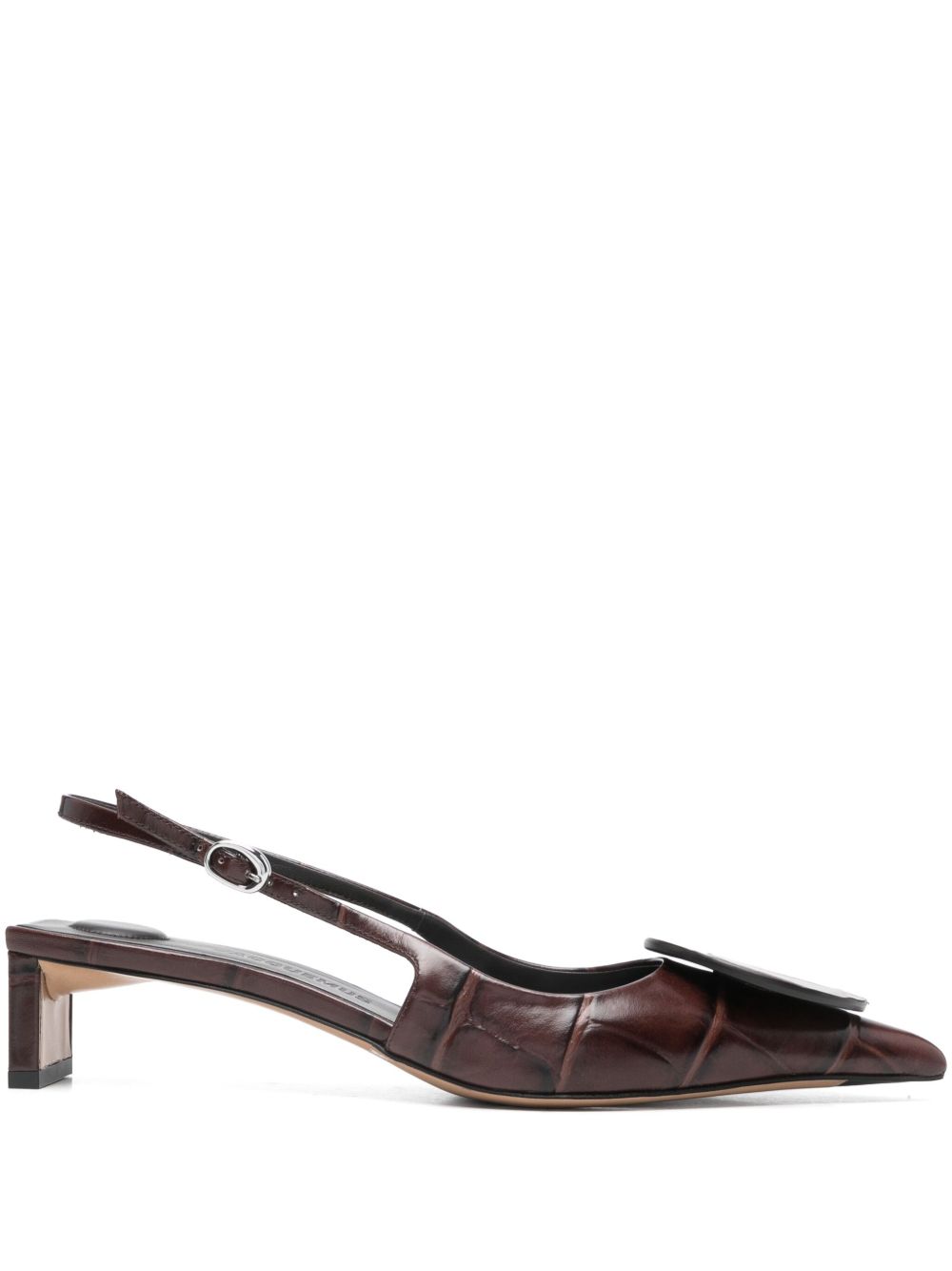 Jacquemus 40 mm Les Slingbacks Duelo pumps Bruin