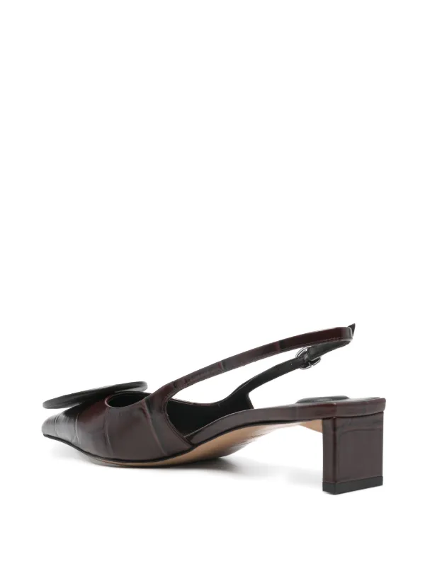 Jacquemus Les Duelo B レザースリングバッグ 40mm Jacquemus Les Slingbacks Duelo 40mm Pumps | Blue | FARFETCH
