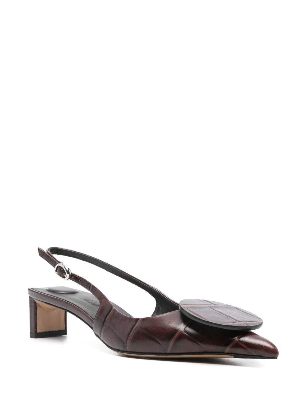 Jacquemus 40 mm Les Slingbacks Duelo pumps - Bruin