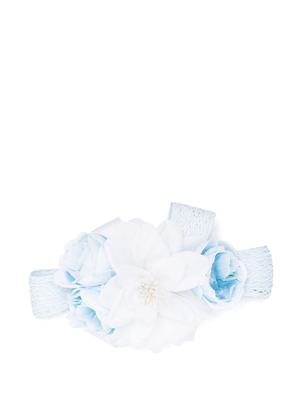 Colorichiari floral-appliqué hair clip - Blue