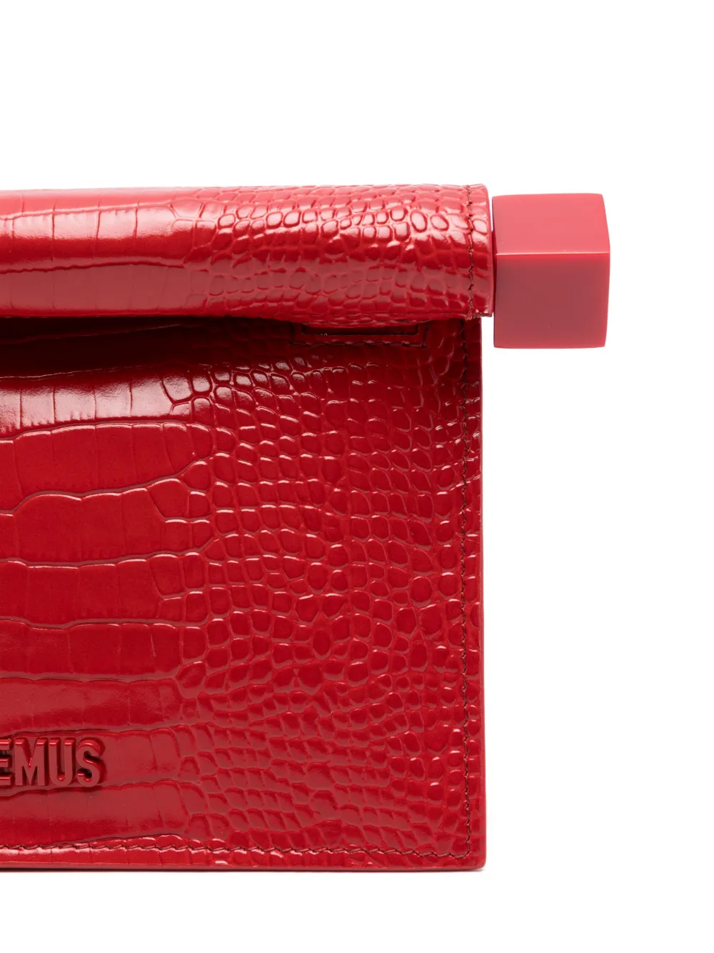 Jacquemus The Small Rond Carré clutch Rood