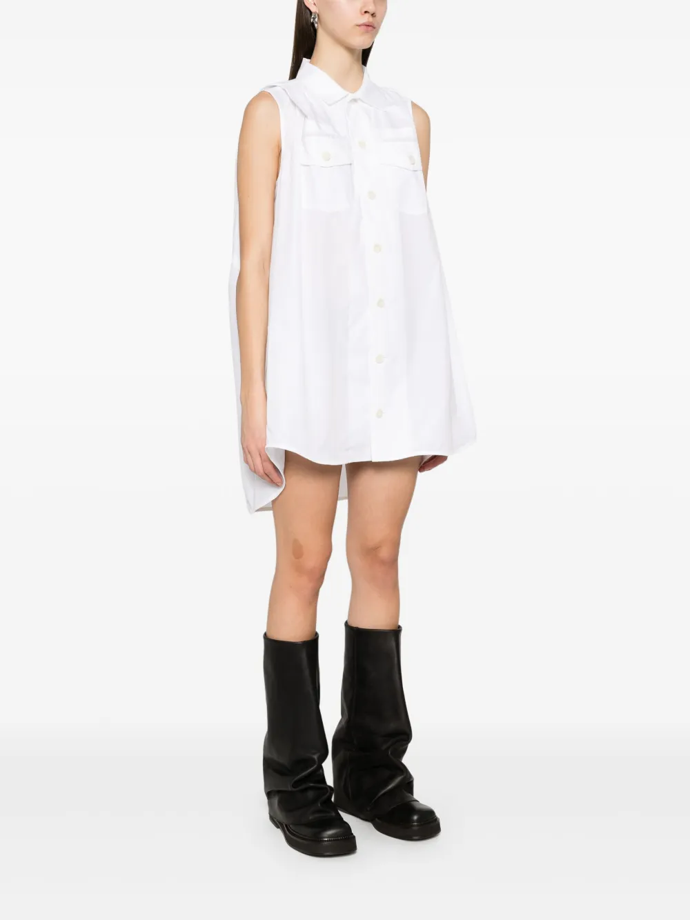 sacai Mouwloos blouse Wit