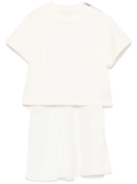 sacai contrast-panel T-shirt