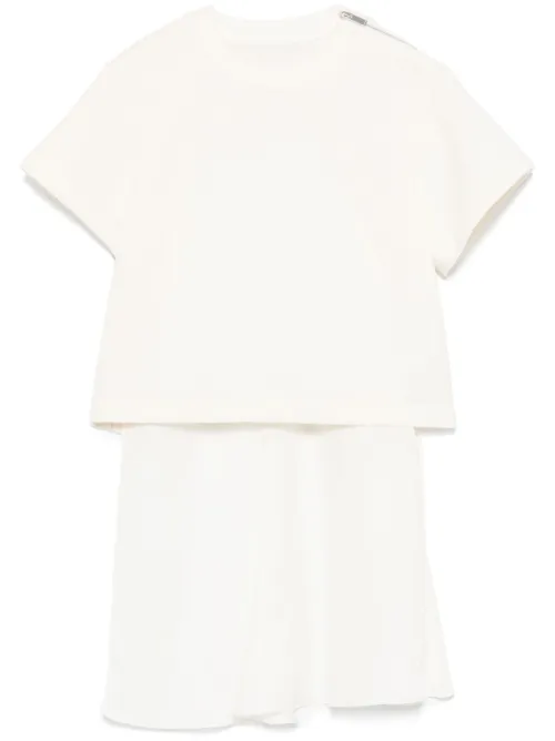 T-shirt à empiècements contrastants - sacai - Modalova