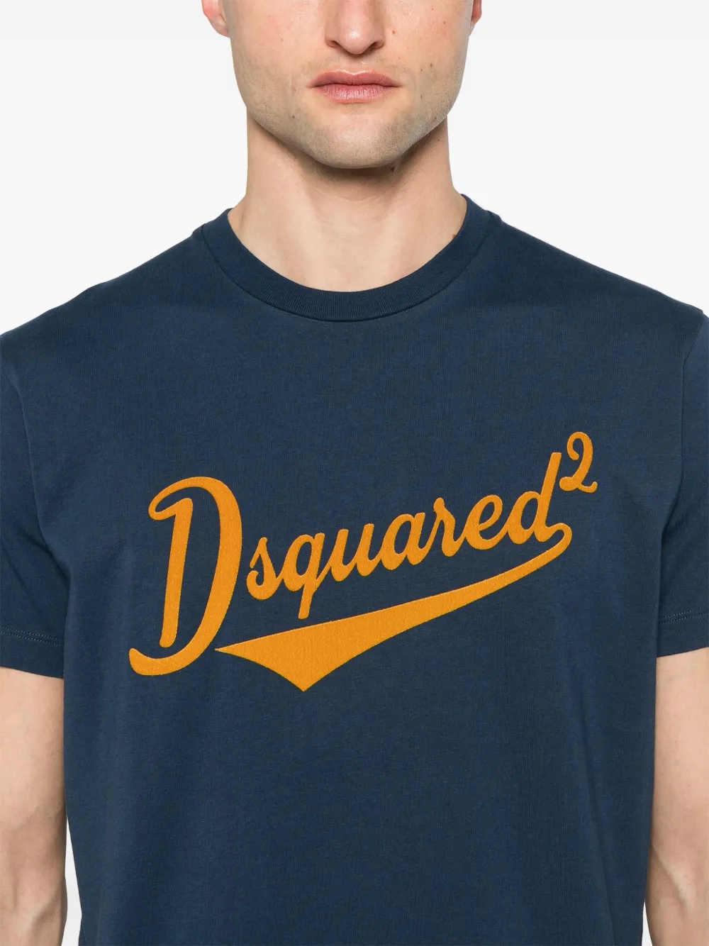 DSQUARED2 T-shirt met logo Blauw