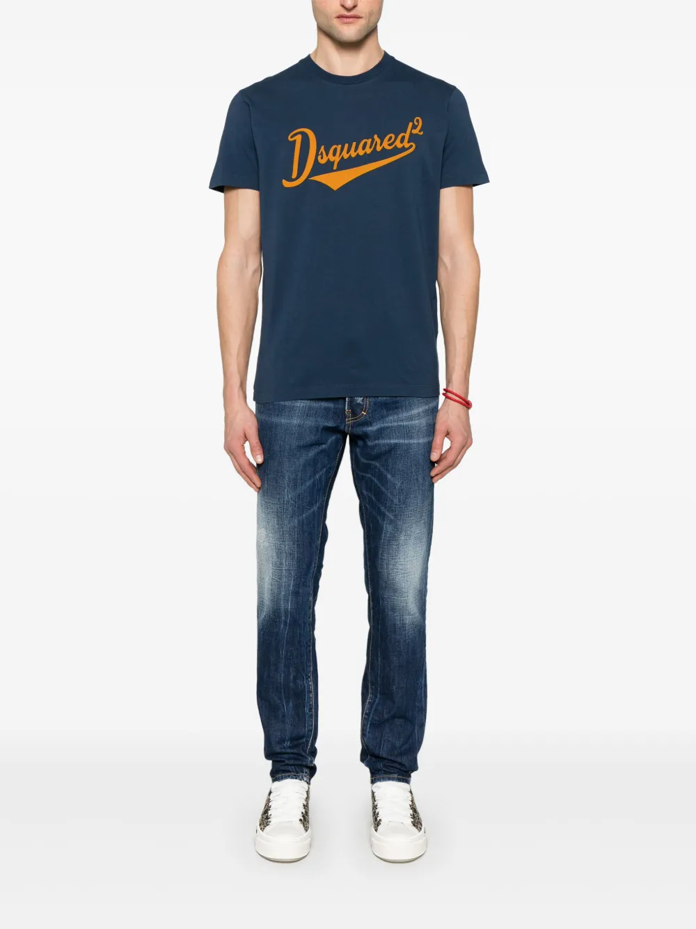 DSQUARED2 T-shirt met logo - Blauw