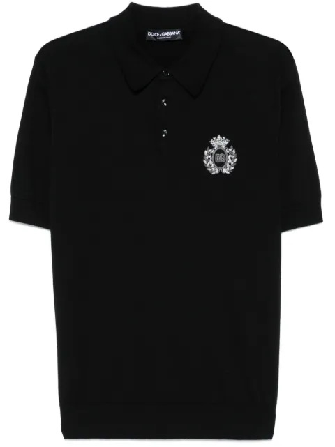 Dolce & Gabbana playera tipo polo con logo bordado