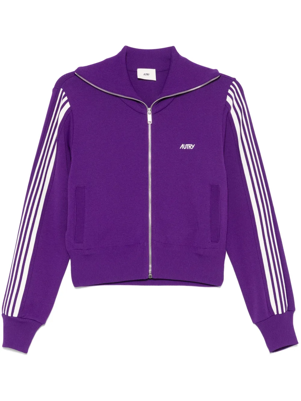 Autry knitted track jacket | Purple | Image 1