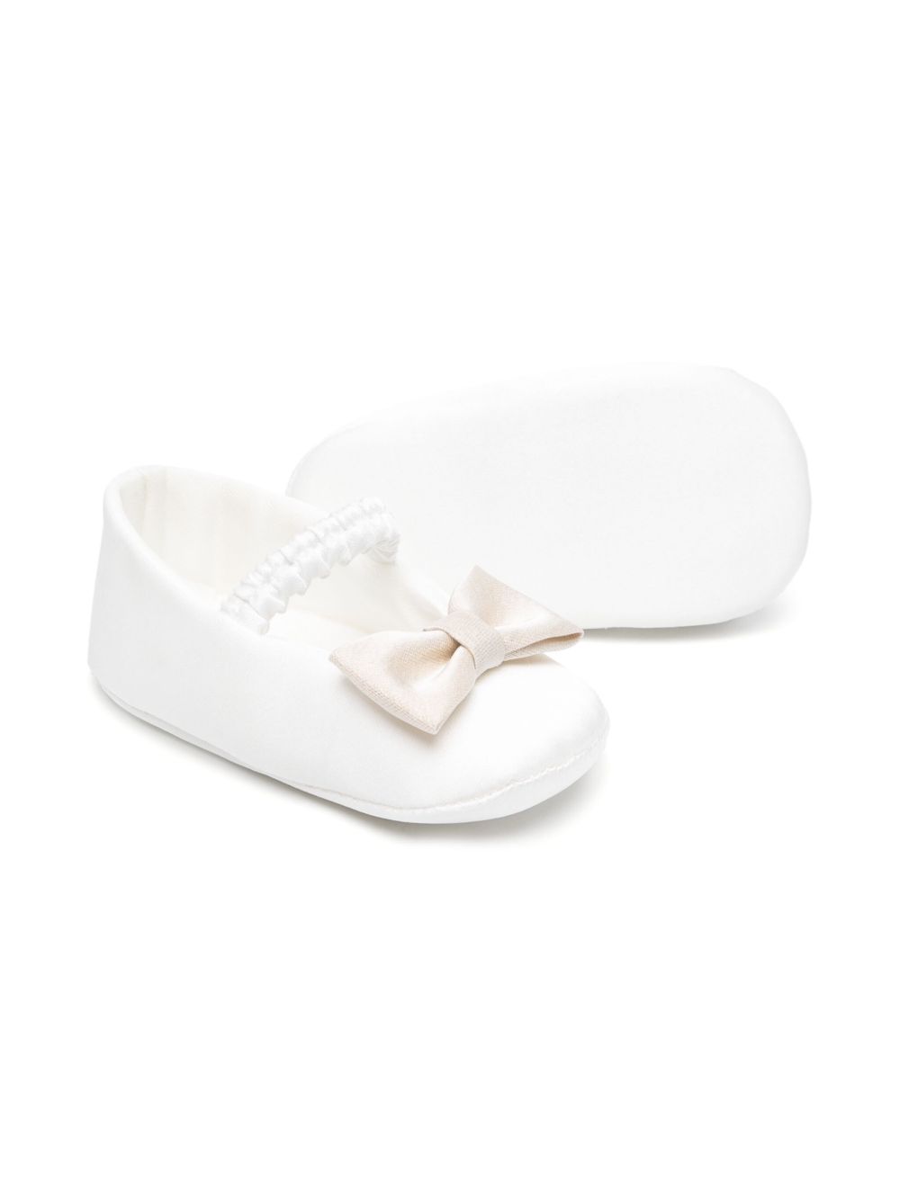 Colorichiari bow-detail ballet flats - White