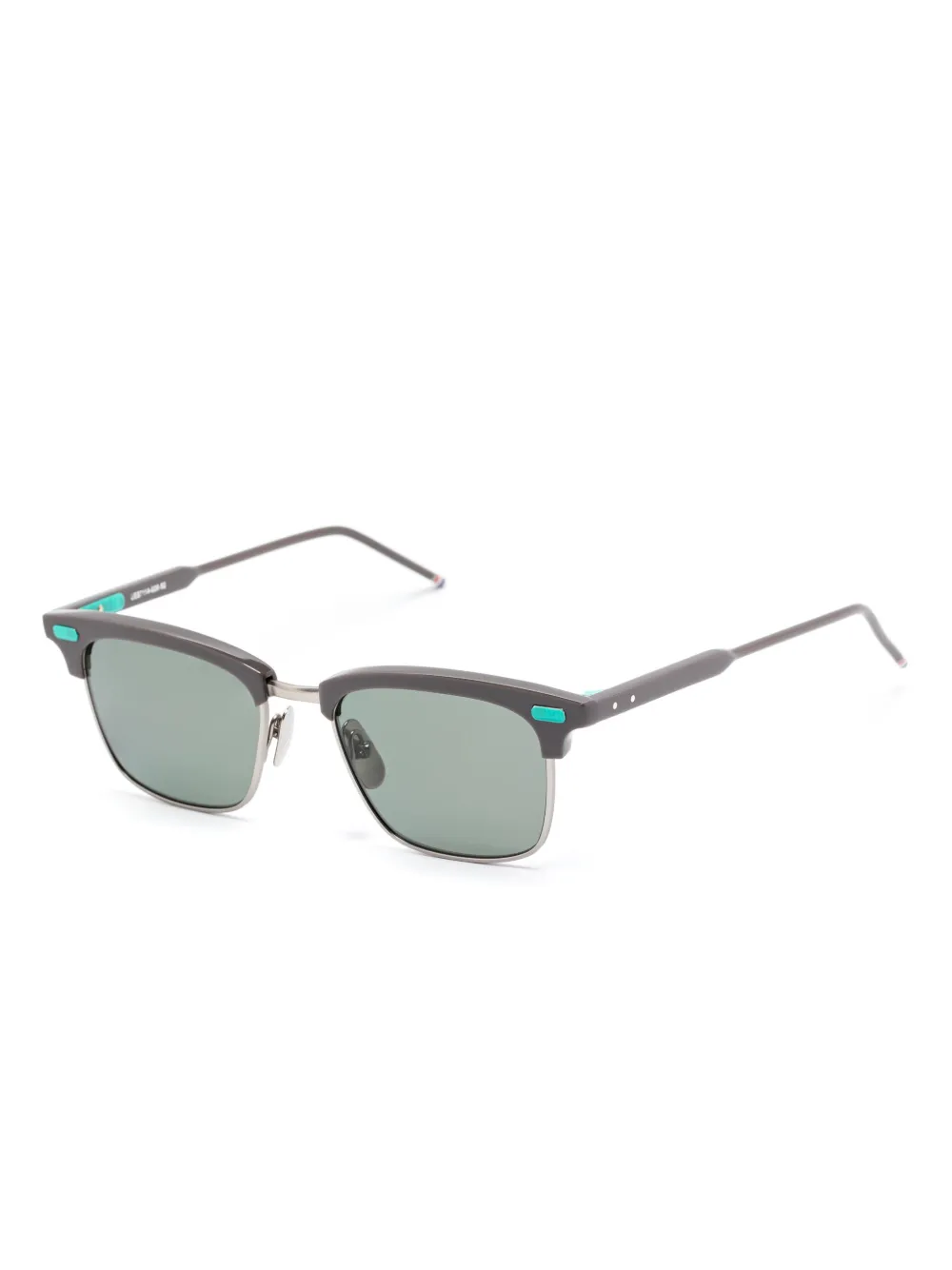 Thom Browne Eyewear Zonnebril met navigator montuur - Grijs