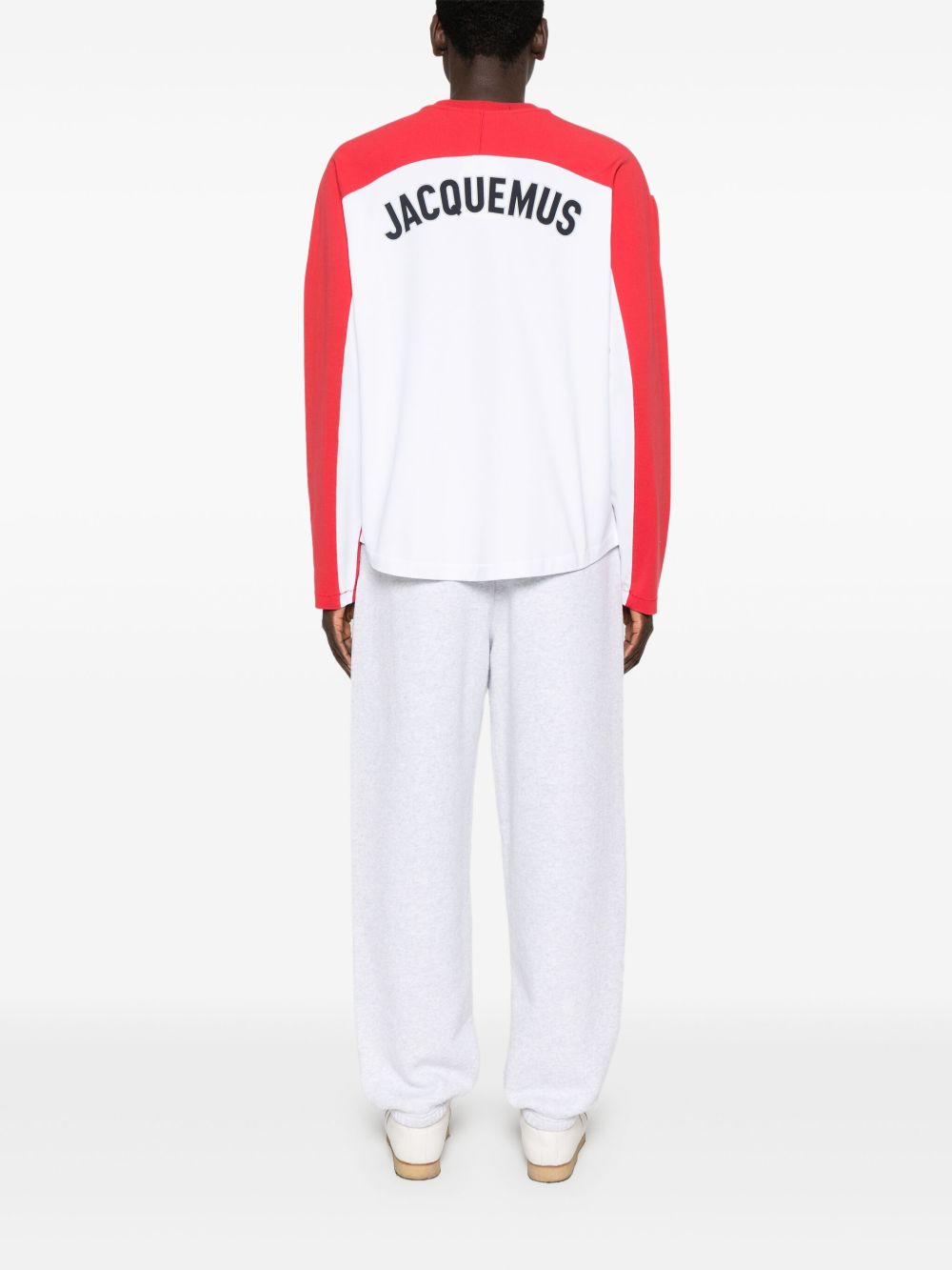 Jacquemus T-shirt met logopatch - Wit