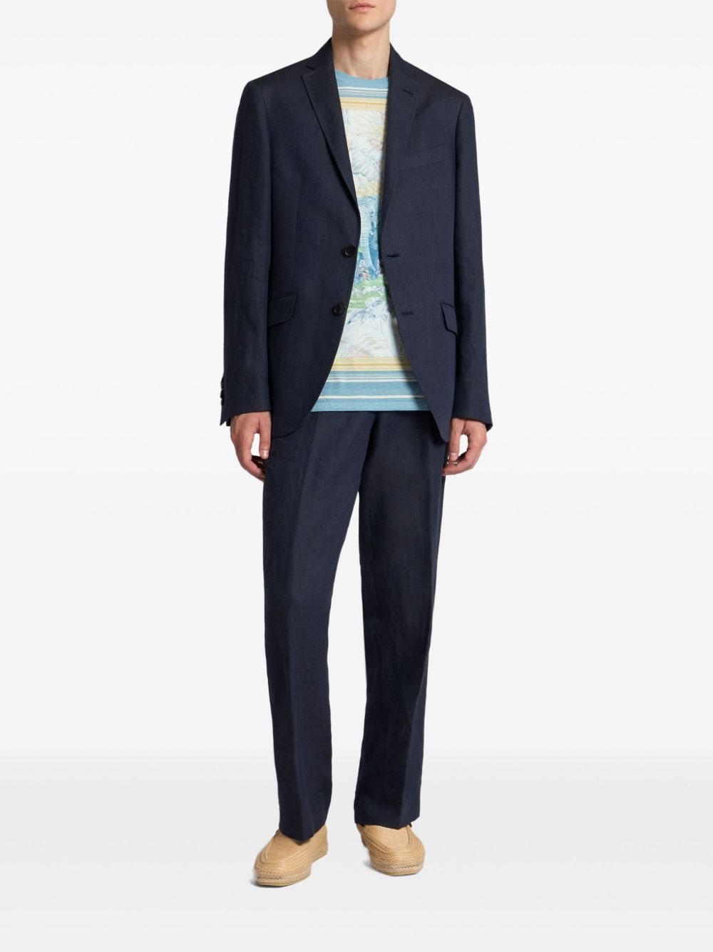 ETRO Straight broek - Blauw