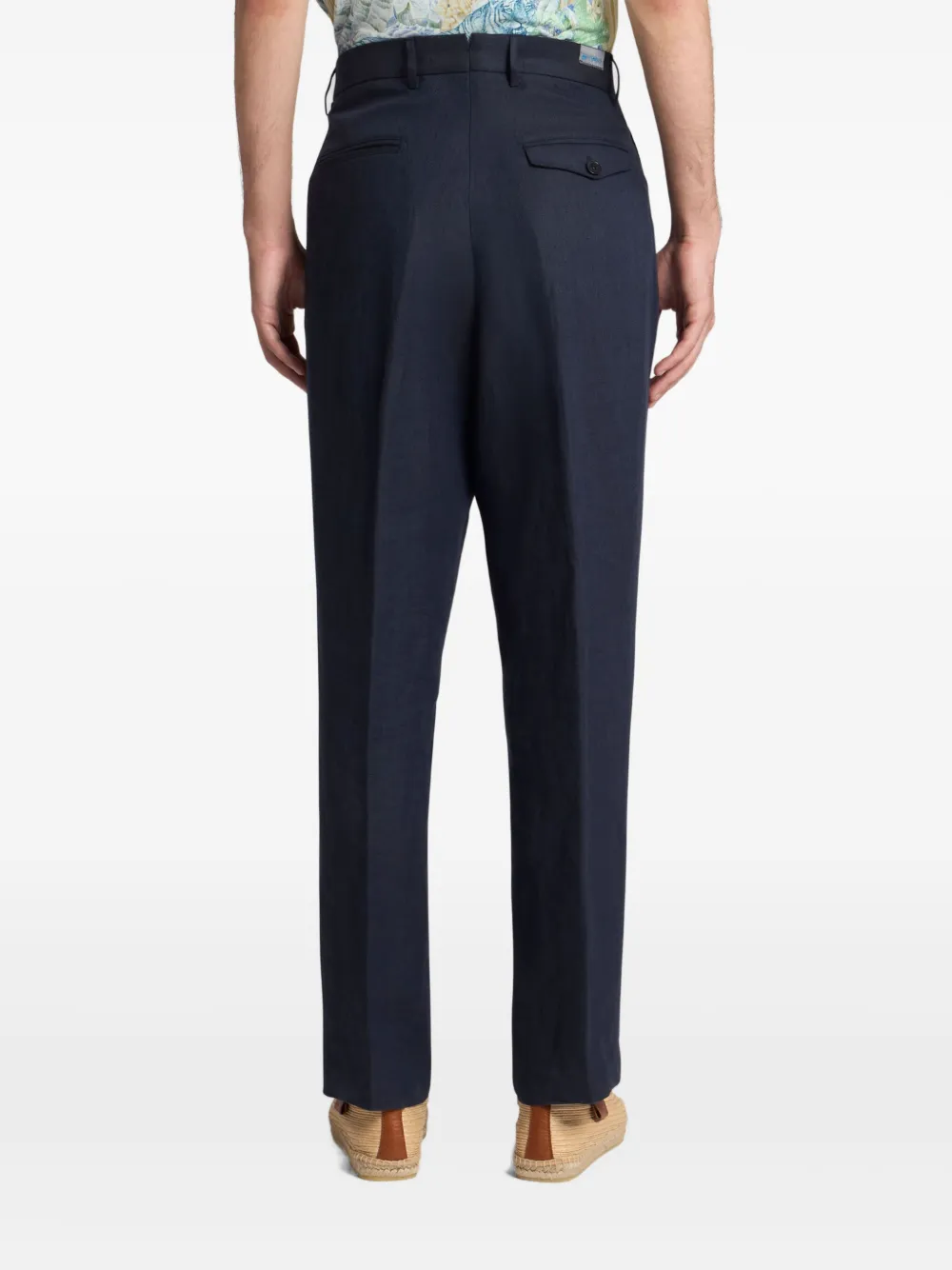 ETRO Straight broek Blauw