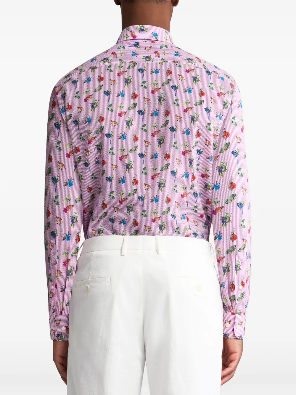 ETRO Overhemd met bloemenprint Roze