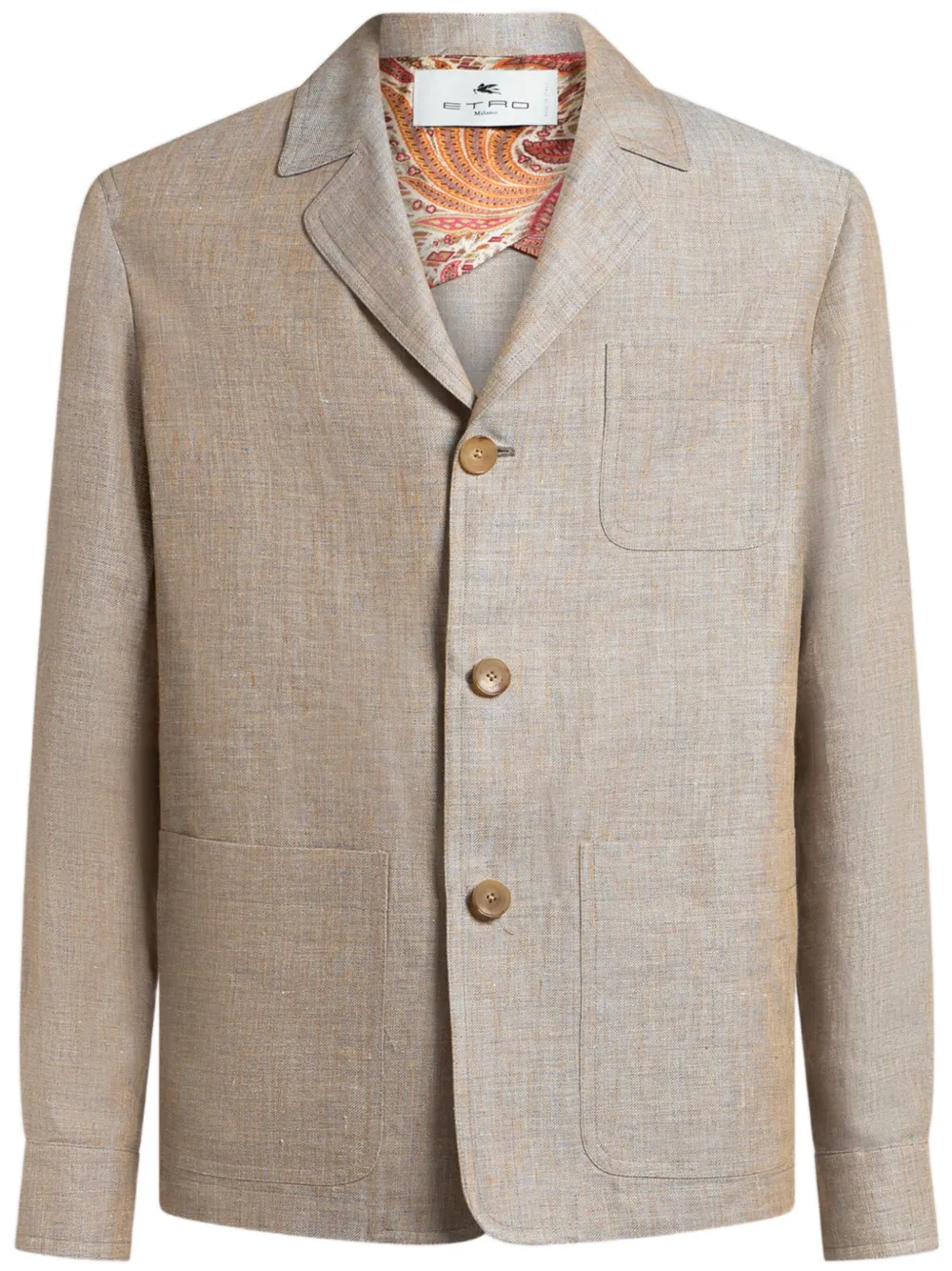 ETRO Linnen blazer Beige