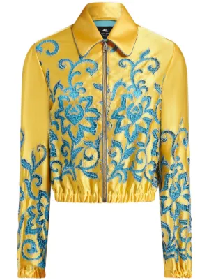 新品★ETRO■フラワーデザイン クロップドボンバージャケット ボンバージャケット ETRO(エトロ) - 海外通販のBUYMA