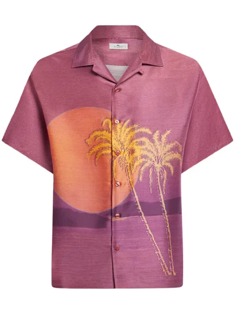 ETRO sunset-print shirt 