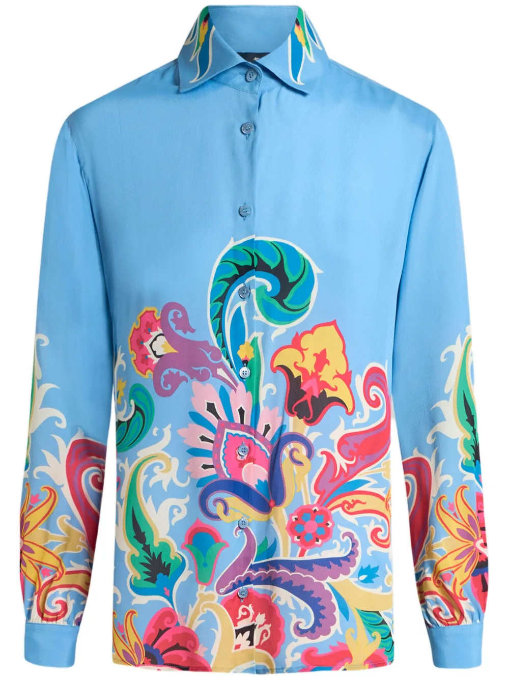 floral-print shirt