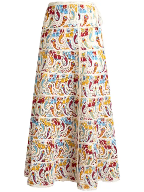 Jupe mi-longue à motif cachemire - ETRO - Modalova