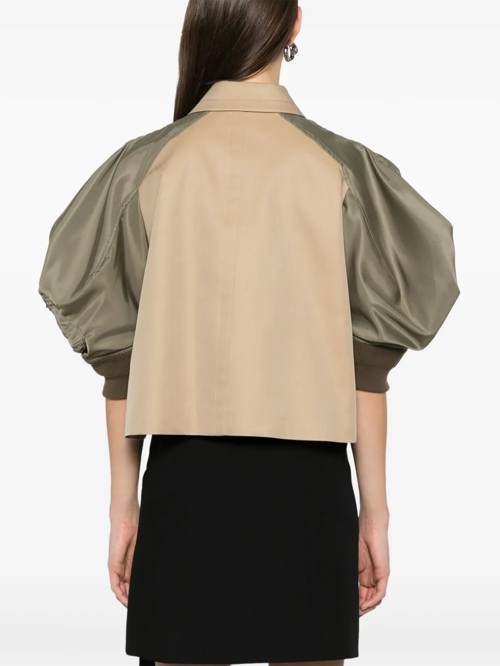 sacai Jack met pofmouwen Groen