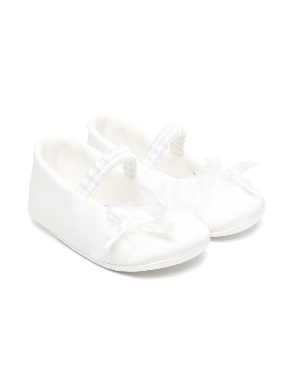 Colorichiari bow-detailed ballet flats - White