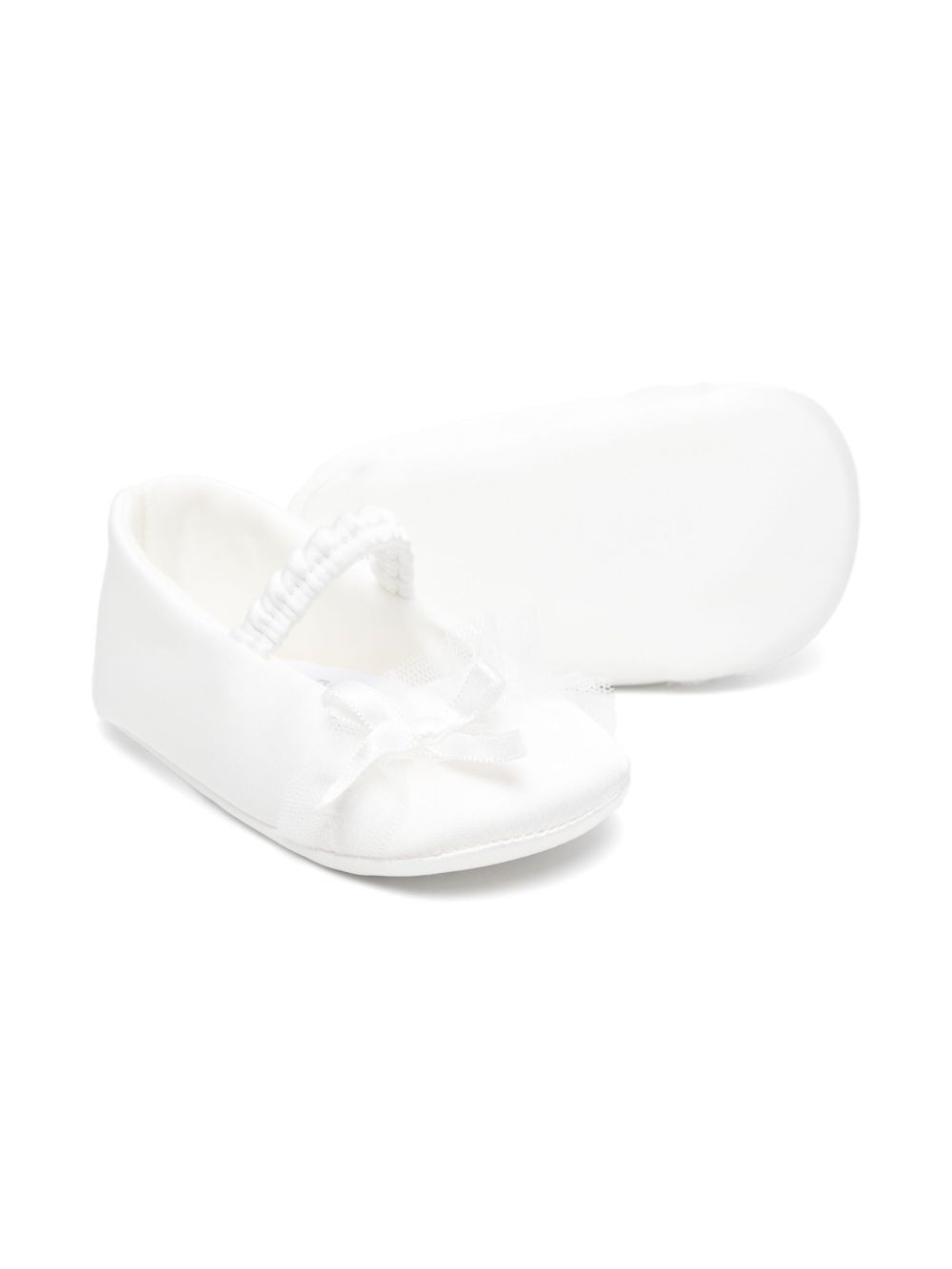 Colorichiari bow-detailed ballet flats - White