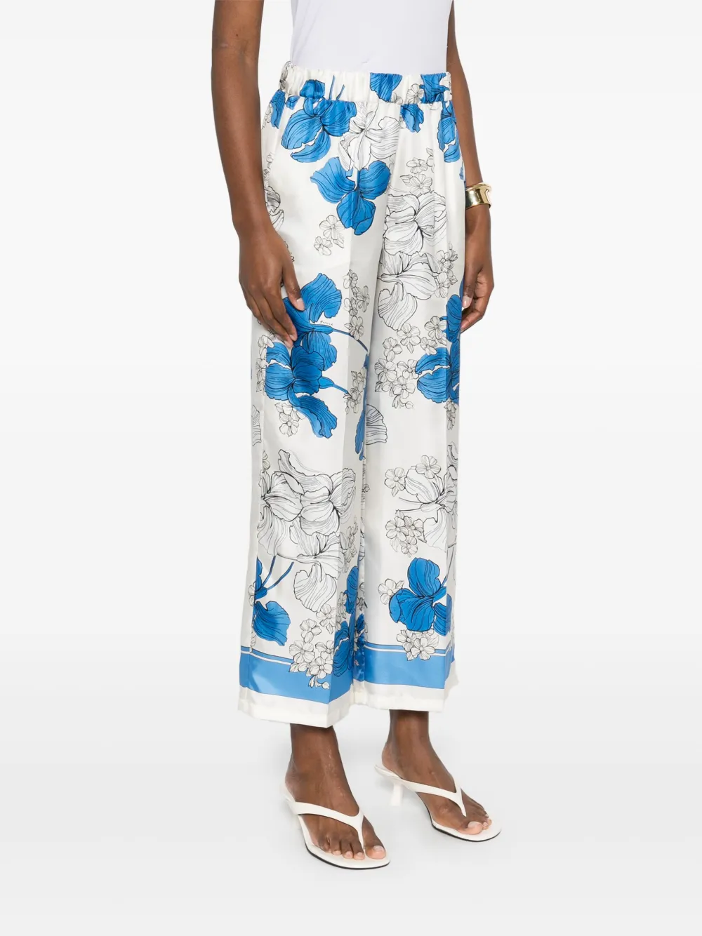 Shop P.a.r.o.s.h Serenella Trousers In White