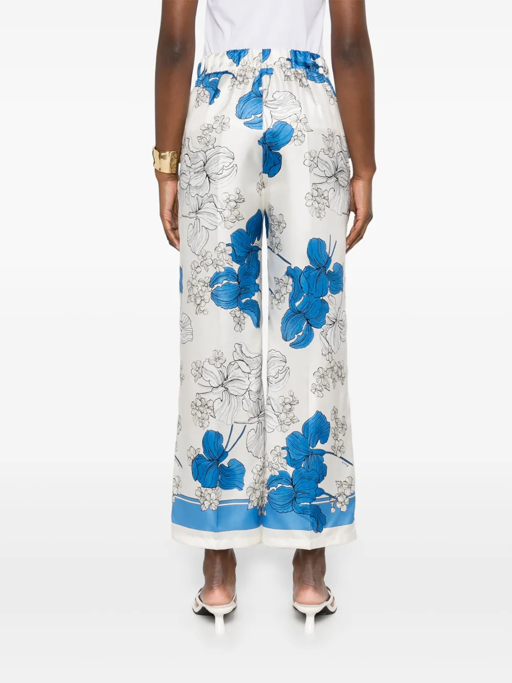 Shop P.a.r.o.s.h Serenella Trousers In White