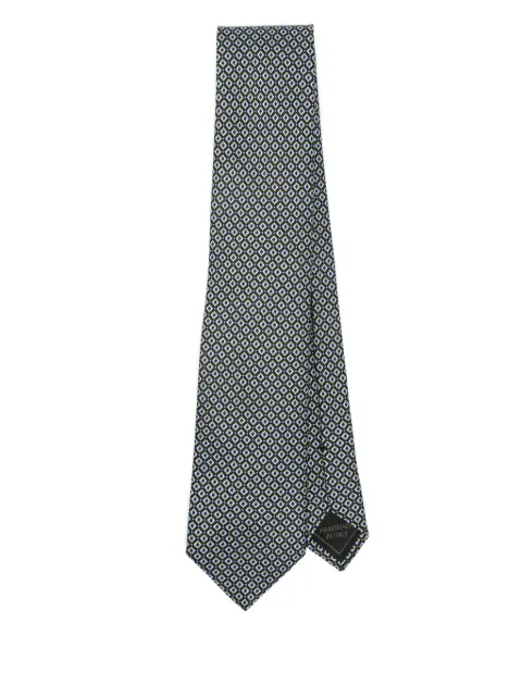 Brioni corbata con motivo geométrico