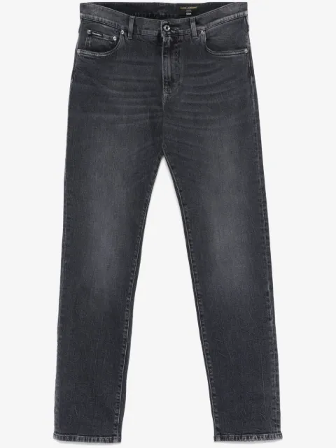 Dolce & Gabbana skinny jeans con logo bordado