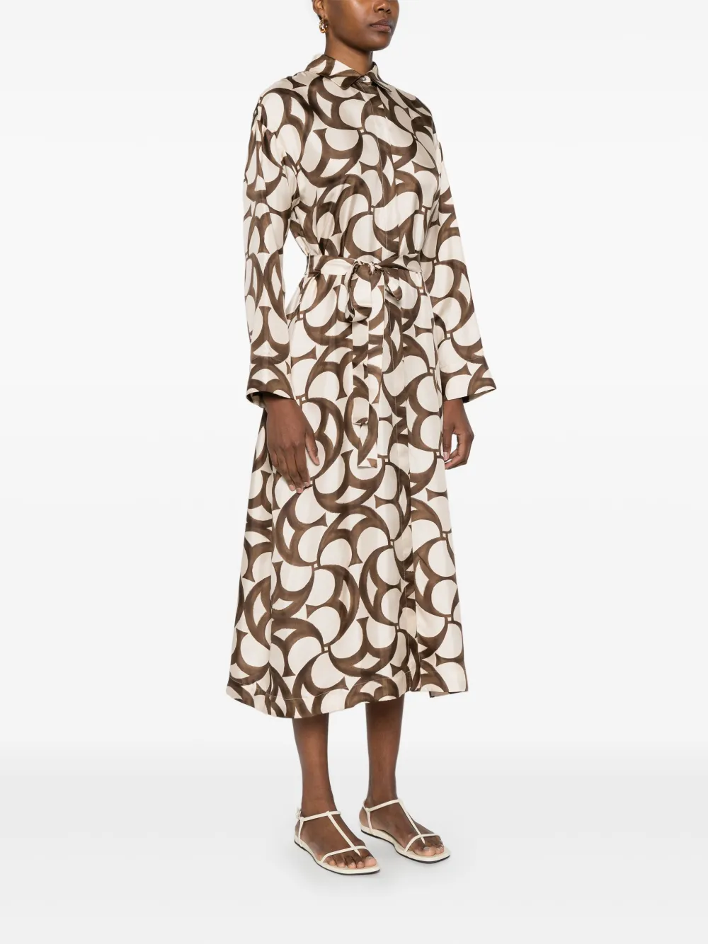 'S Max Mara Ileana jurk Bruin