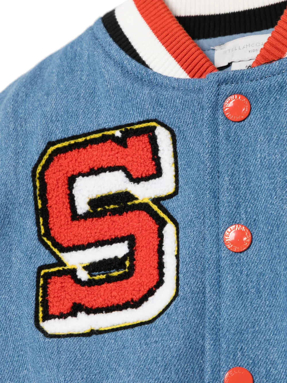 Stella McCartney Kids Vasity jack met aardbeiprint Blauw