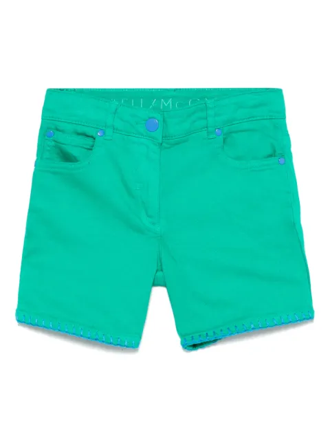 Stella McCartney Kids embroidered denim shorts