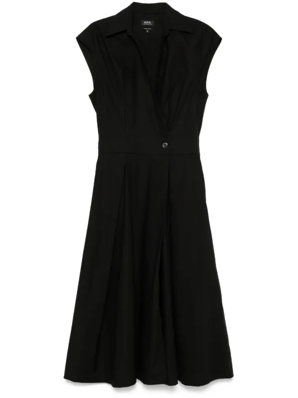 【関税&送料込】A.P.C. Athena Dress A.P.C. Athéna Midi Dress | Black | FARFETCH