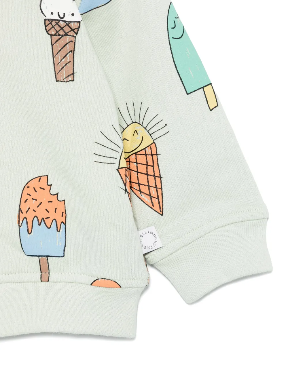 Stella McCartney Kids Hoodie met print Groen