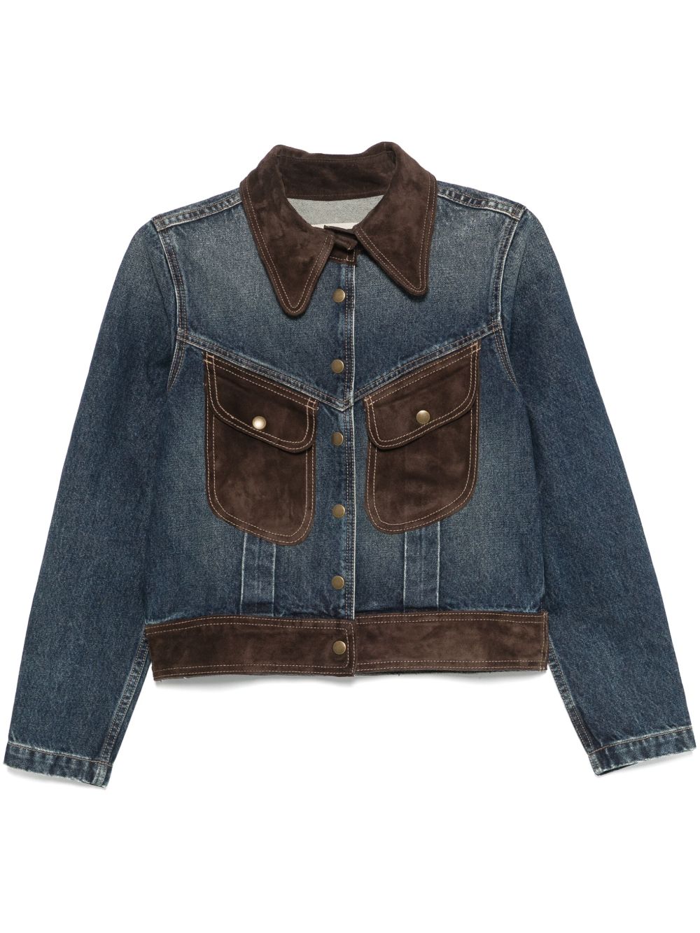 Nili Lotan Brooklyn denim jack Blauw