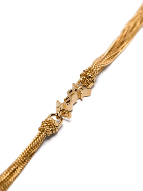 Saint Laurent Cassandre Chain Bracelet | Gold | FARFETCH