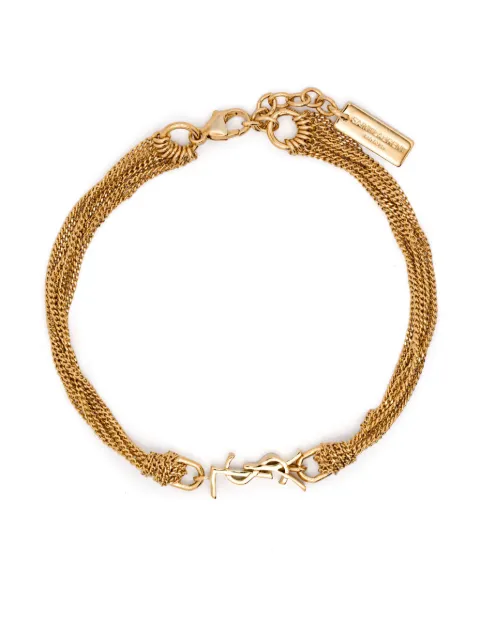 Saint Laurent pulsera de cadena Cassandre