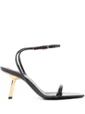 Saint Laurent 75mm Lee sandals - Brown