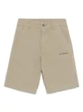 Off-White Kids logo-print shorts - Green