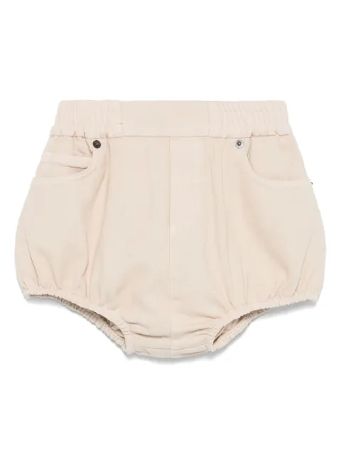 Douuod Kids logo-embroiderede shorts